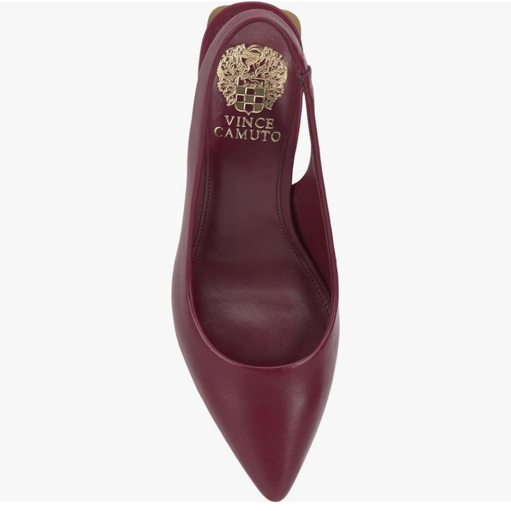Vince Camuto Women's Burgundy Slingback Heels